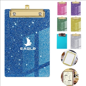 Glitter Acrylic Cilpboard With Clip